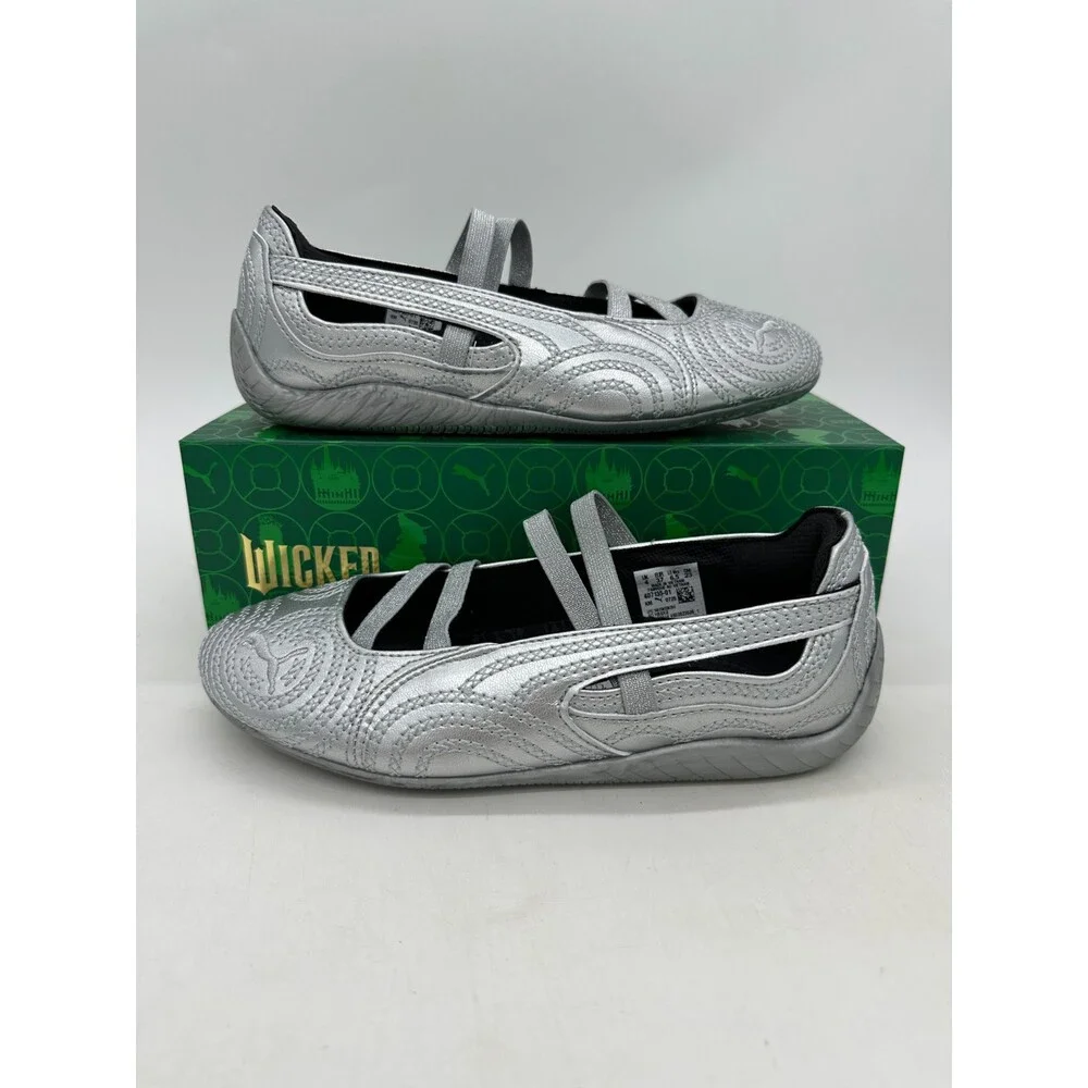 Puma Speedcat Ballet Wicked Women's Size 6.5 Grey Silver Shoes 407135 01
